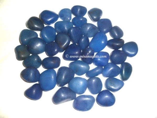 Blue Dyed Tumbled Stones Manufacturer Supplier Wholesale Exporter Importer Buyer Trader Retailer in Khambhat Gujarat India